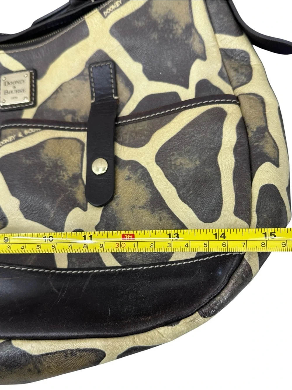 DOONEY AND BOURKE Purse Giraffe Print Handbag Shoulder Bag